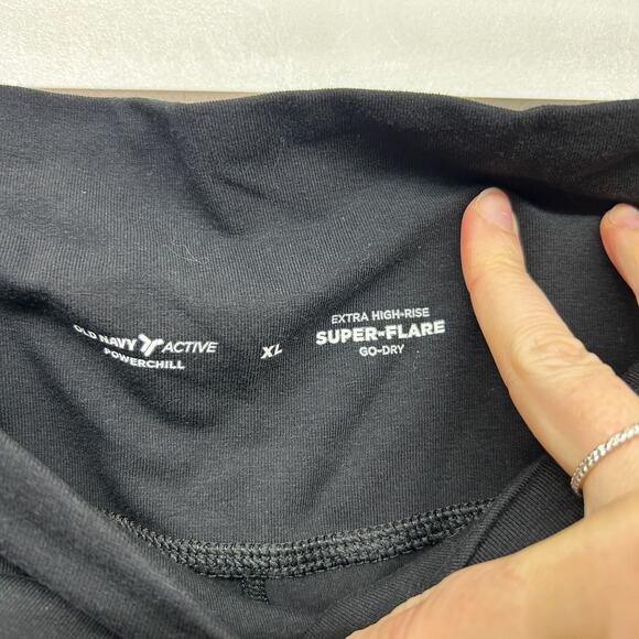 Old Navy Active Powerchill Extra High Rise Super Flare Leg Pant XL Crossover - Picture 6 of 6